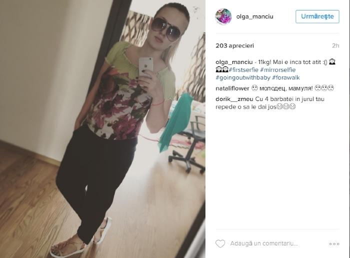 Olga Manciu a slăbit semnificativ după naștere! ”Minus 11 kilograme! Mai este încă tot atât”