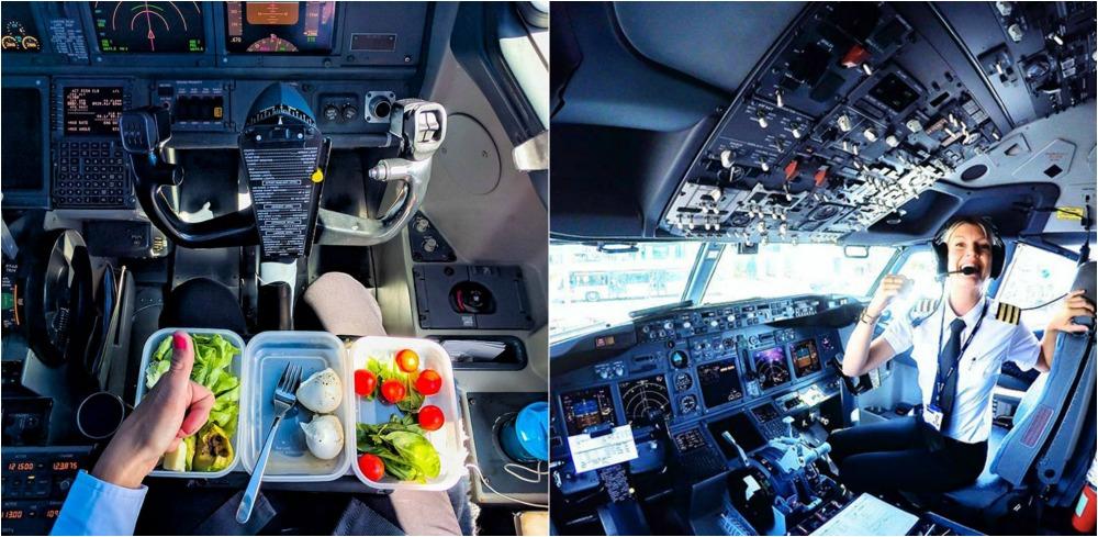 A cucerit lumea în zbor, dar și pe Instagram. O femeie pilot publică selfie-uri fascinante din cabina de avion