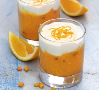 Оранжевый микс – витаминный десерт