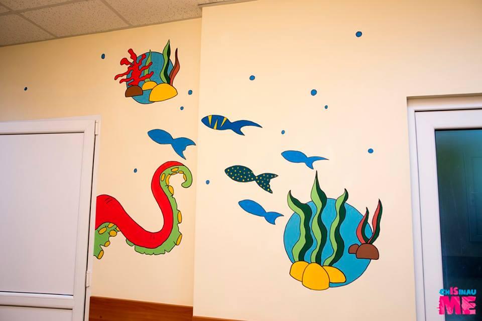 Pereții spitalelor din capitală prind viață și culoare! Vedeți ce lucrări uimitoare au realizat artiștii de la ”Chișinău is ME”