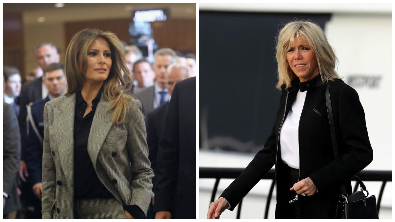 Duel de modă dintre primele doamne: Melania Trump sau Brigitte Macron