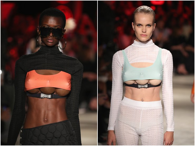 На Неделе моды в Милане на подиум вышли модели с тройной грудью