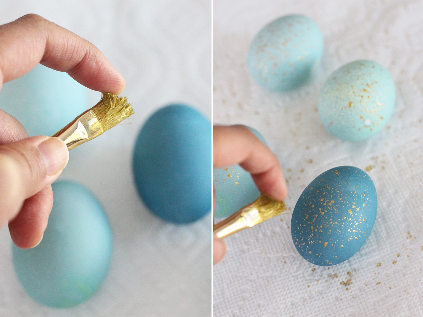 Как покрасить яйца капустой в небесный цвет