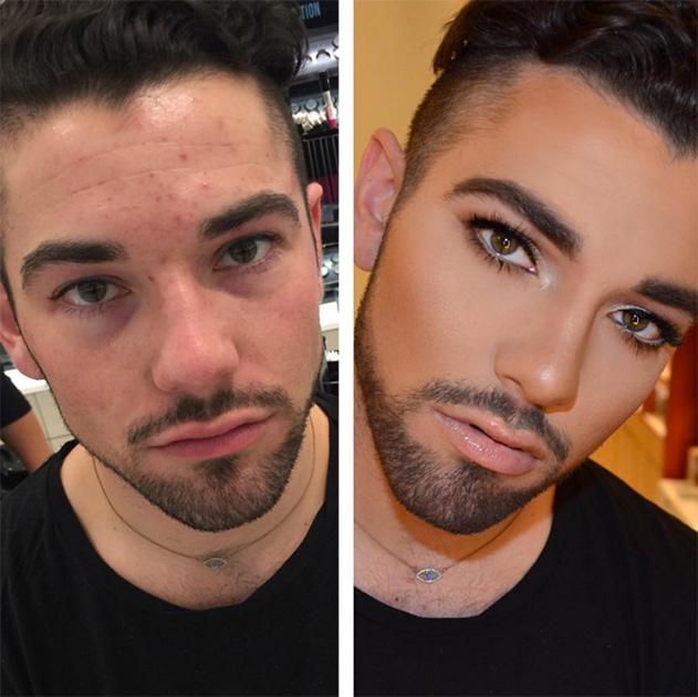 Мужчины в Instagram увлеклись искусством макияжа