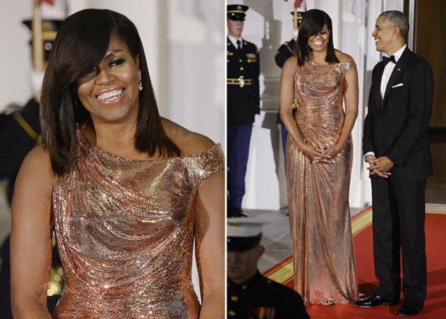 Мишель Обама поразила гостей на прощальном ужине своего мужа