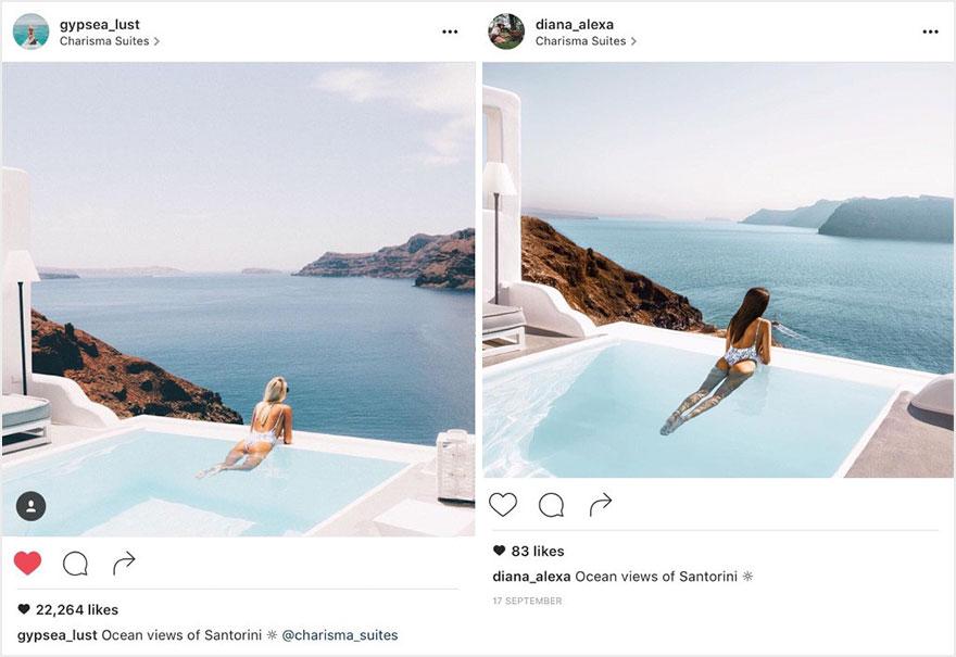 Un cuplu şi-a pus pozele de vacanţă pe Instagram, apoi a descoperit ceva neaşteptat