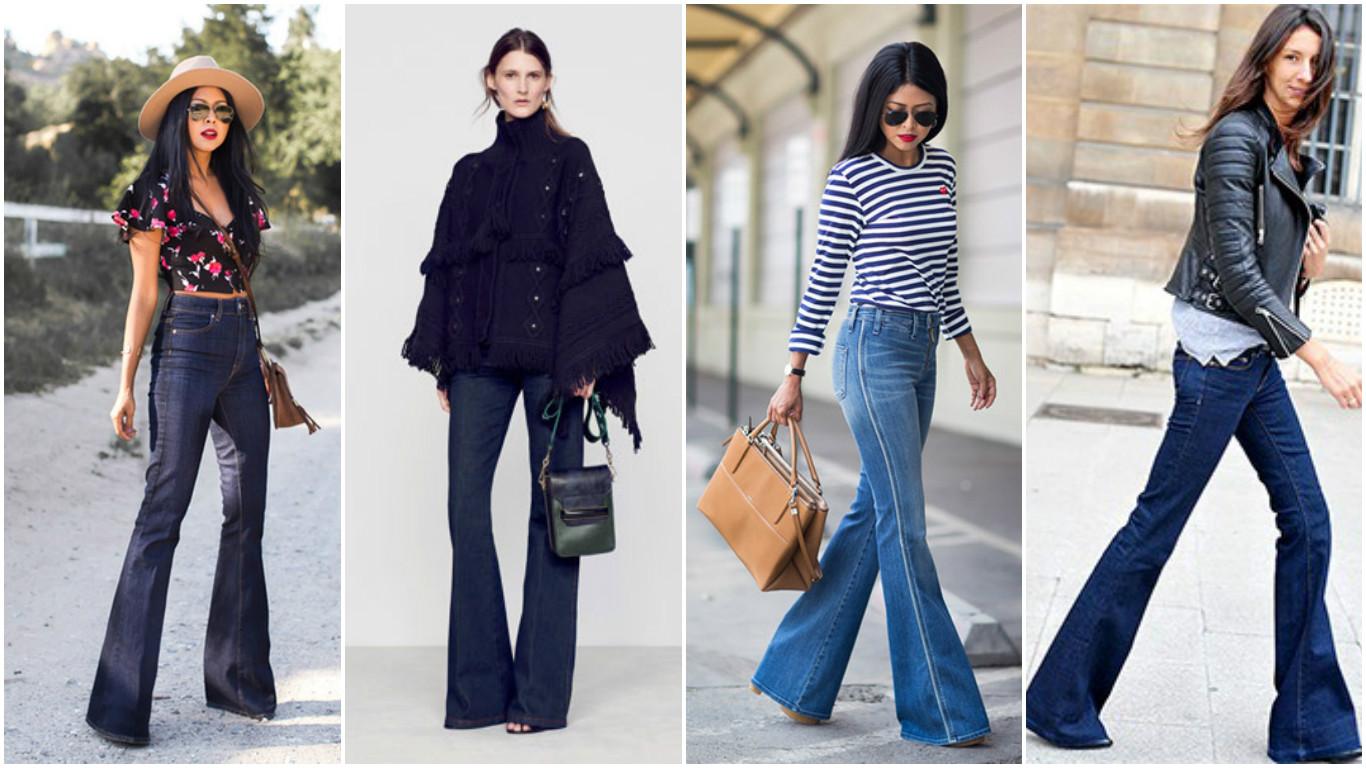 Мода возвращается: джинсы-клеш – с чем носить и кому идут
