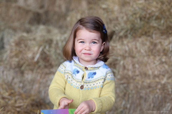 Принцессе Шарлотте исполнилось 2 годика, в честь этого королевский дворец поделился новым фото
