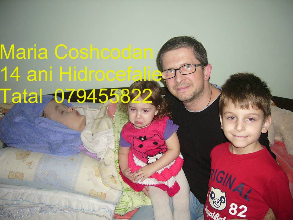 Familia Mariei Coșcodan, diagnosticată cu hidrocefalie, cere cu disperare ajutor!