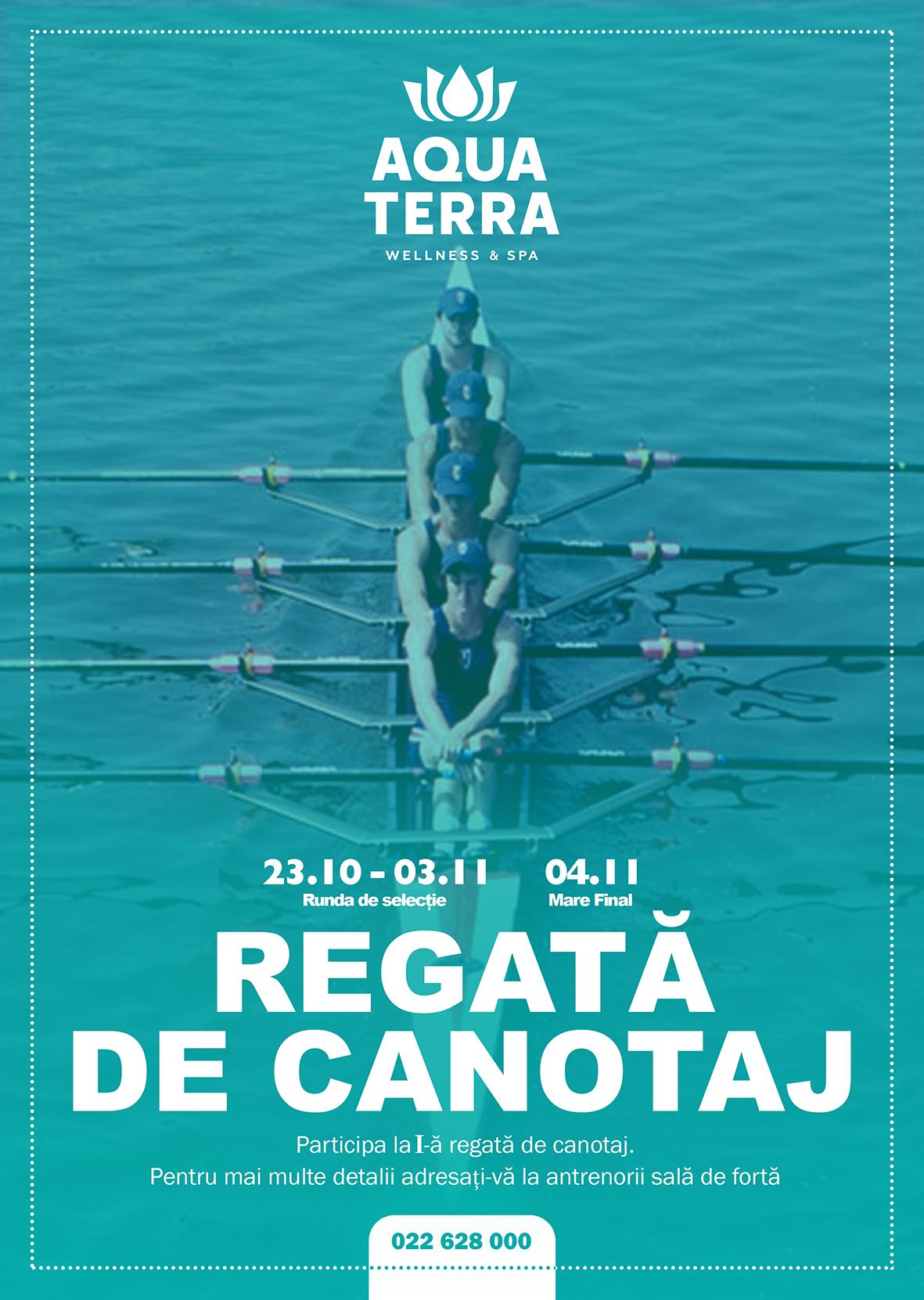 Încercați-vă forțele la o regată de canotaj organizată de Aquaterra Wellness & SPA