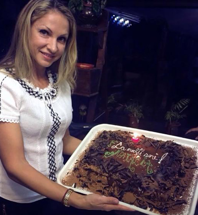 Natalia Gorgos şi-a sărbătorit  ziua de naştere la munte