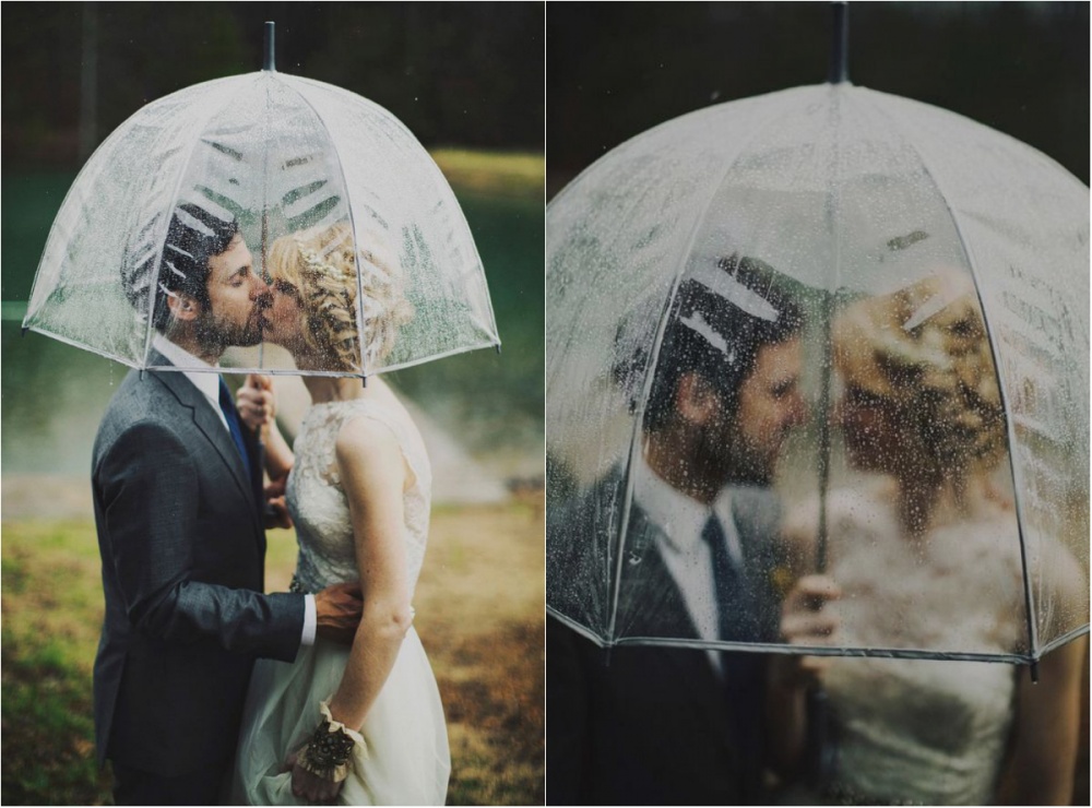 20 de cupluri care nu s-au lăsat speriați de ploaie în ziua nunții