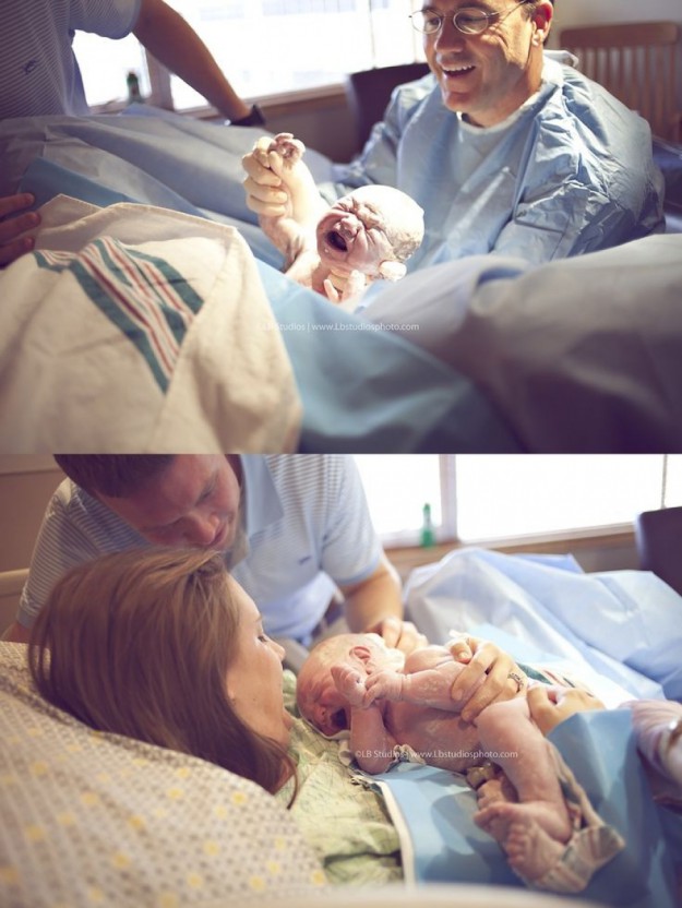 Как выглядят новорожденные и мамы сразу после родов (фото)