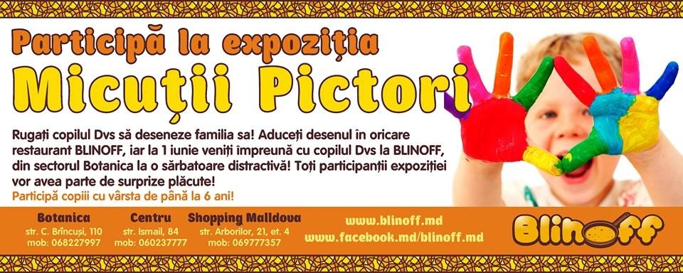 Participați la expoziția micuților pictori în BLINOFF!